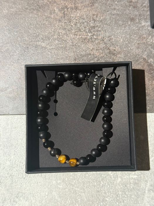 Мъжка гривна с 14 златни елементи