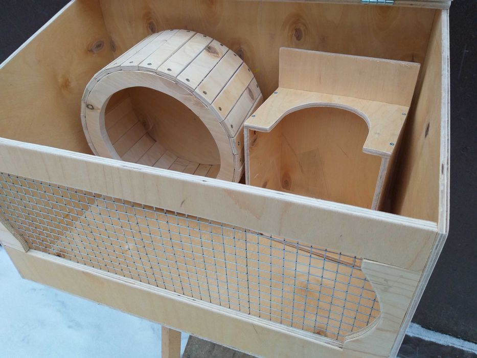 клетка для ежика с колесом на 30 см