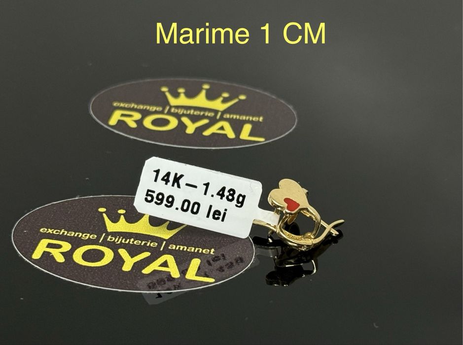 Bijuteria ROYAL : Cercei AUR NOU 14K / 1.43 GR