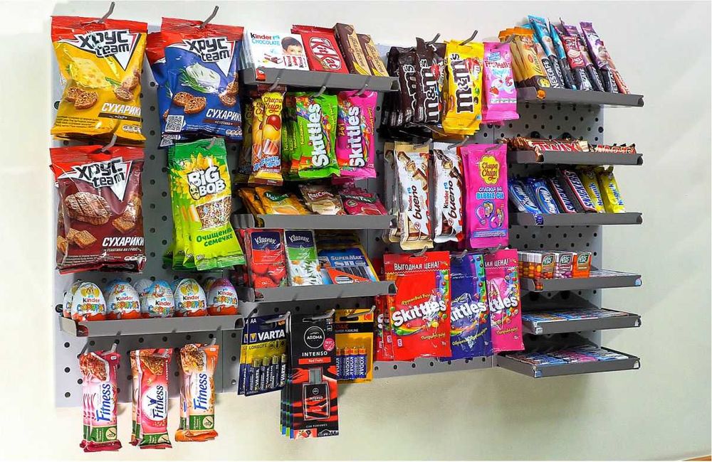 Панель перфорированная, настенная, для магазина и склада aspp