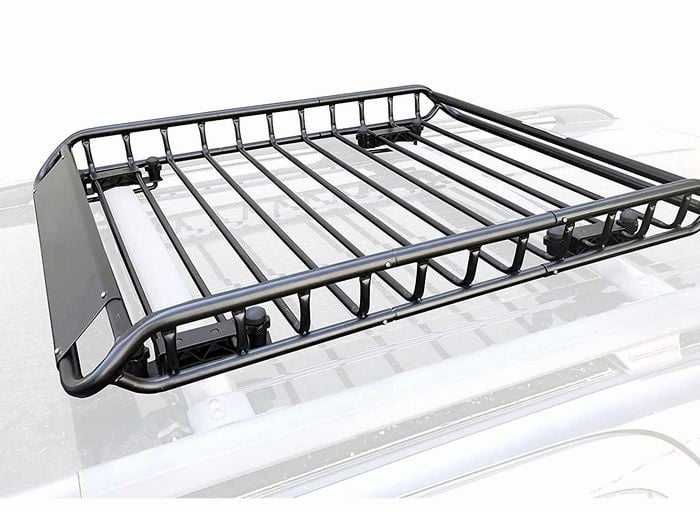 Portbagaj auto de plafon, metalic roof rack, oțel 160*101cm pe bare