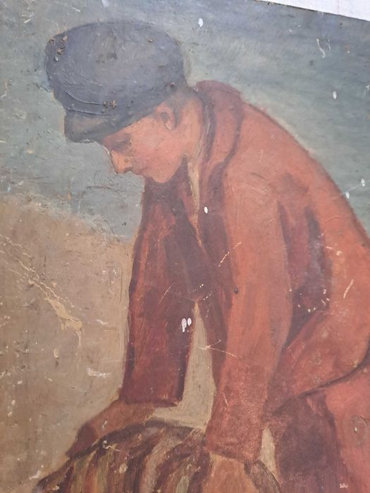 tablou pictura pe pfl 52/40 cm semnat B Stanovici