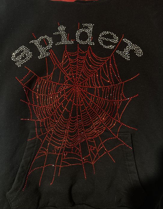 Hanorac Sp5der RHINESTONE OG HOODIE Spider