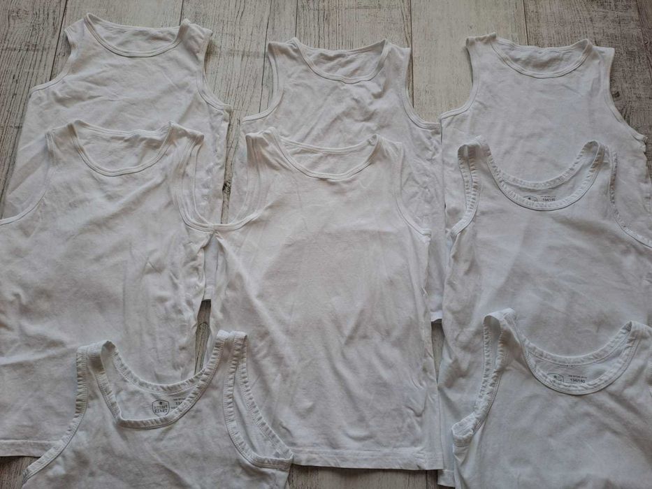 Set 8 maiouri albe copii 134/140