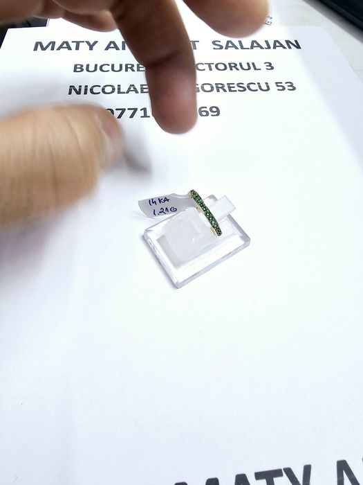 Vand inel dama din aur 14 k 1.21 g cod 306