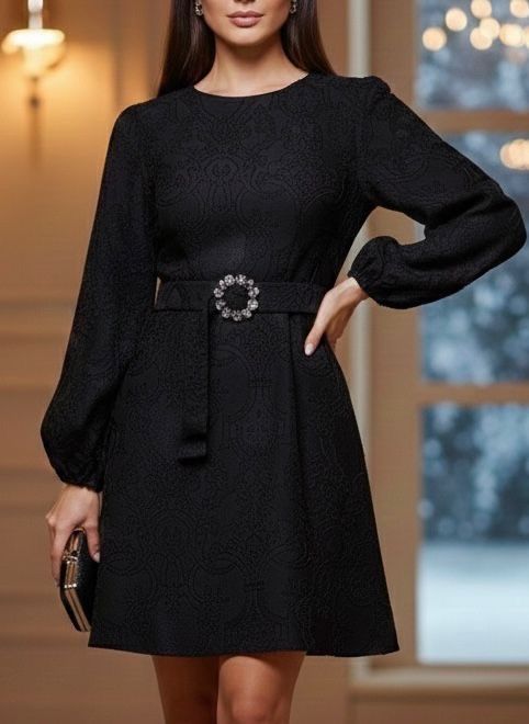 Kiwe черное платье турецкое