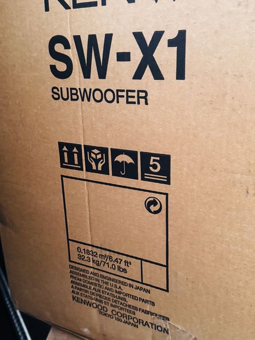 SUBWOOFER KENWOOD SW-X1,Nou la cutie,bass de 30 cm ,pasiv, 150W