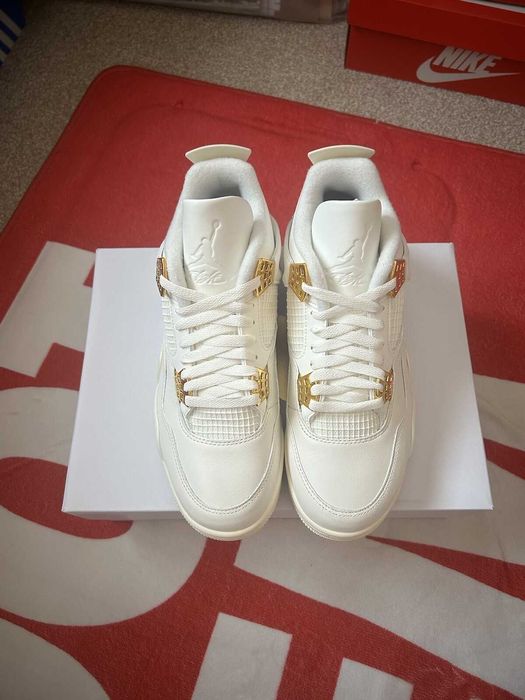 #SUPER PREȚ# Nike Air Jordan 4 Metalic Gold  - VERIFICARE COLET