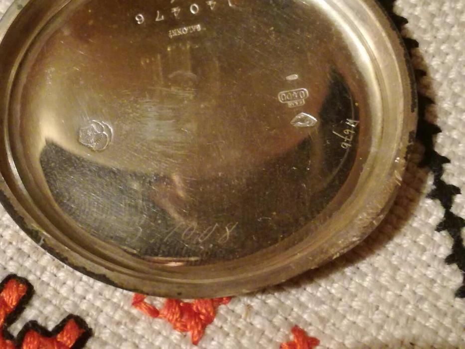 Швейцарски сребърен часовник Ancre Ligne Droit