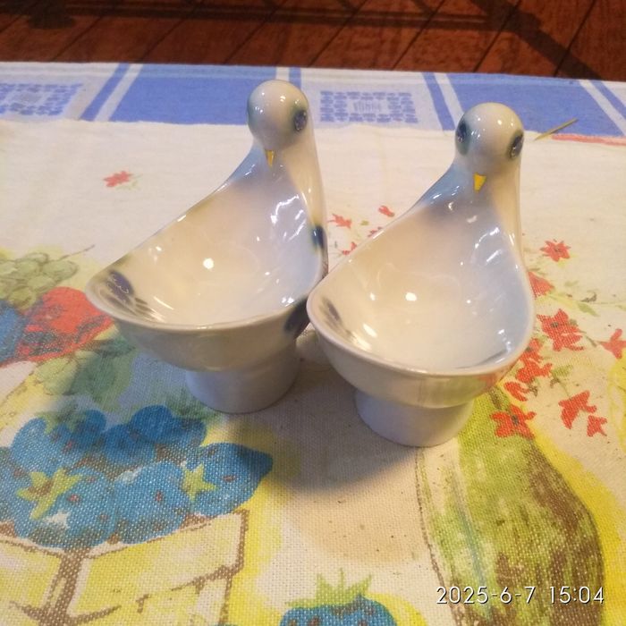 Солонки - птички из СССР Посуда.