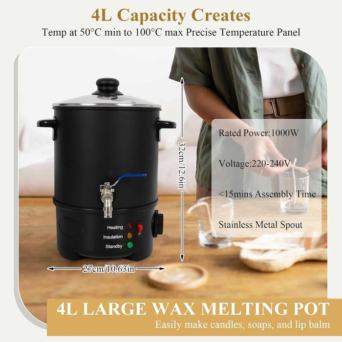Топилка за разтапяне на восък LIROPAU Wax Melter,Гаранция