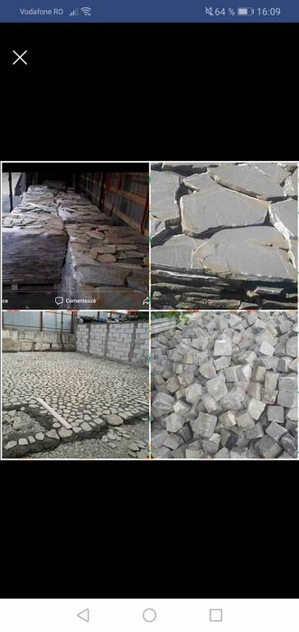 Piatră naturala de munte. Piatra cubica