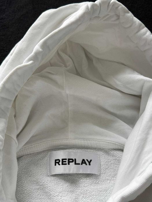 REPLAY hanorac alb barbati, marime S