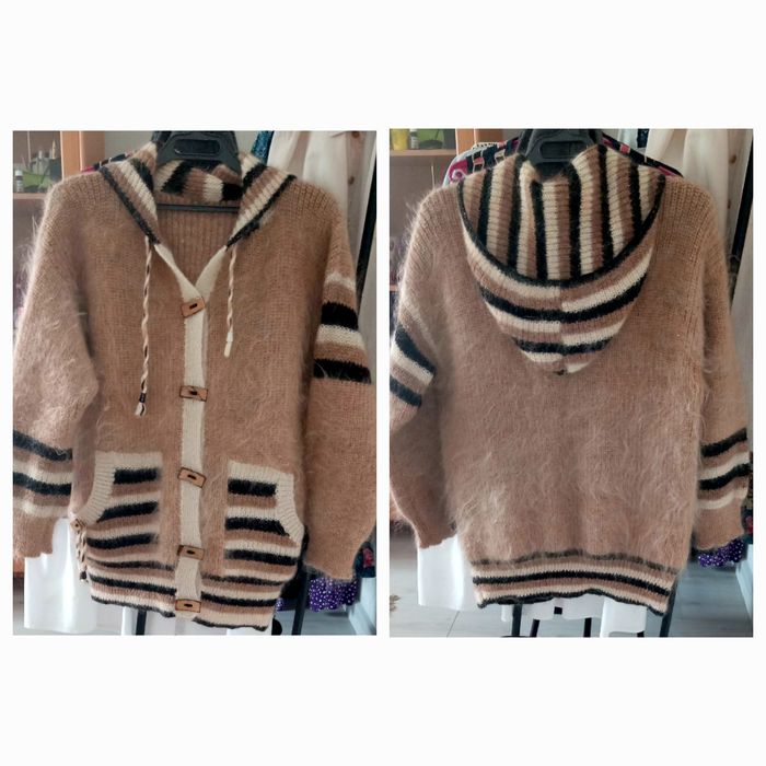 Кардиган новый натуральный пуховый, р.50-52