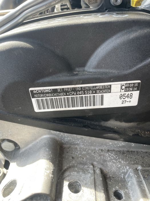Двигател Фолксваген Ауди Сеат Шкода VW Audi Seat Scoda 1.4 tgi CPW