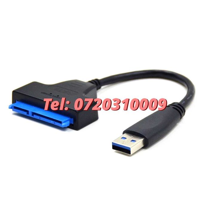 Adaptor USB 3.0 la SATA HDD/SSD pentru laptop