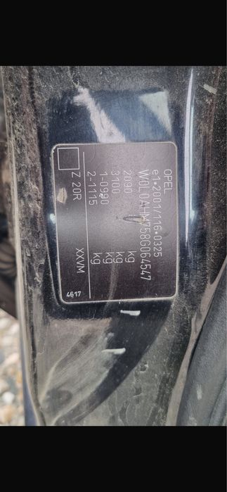 Dezmembrez Opel Zafira B 1.6 Benzina Z16XE1 Z20R
