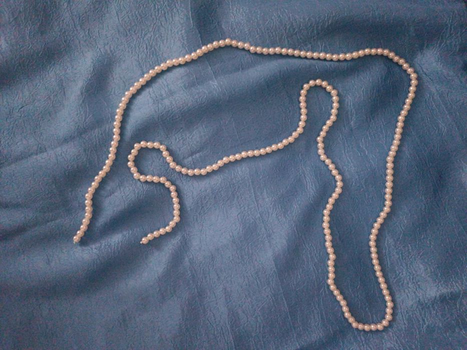 Бусы длинные под жемчуг
