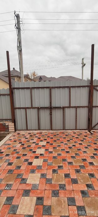 Ворота во двор, с профлистом.