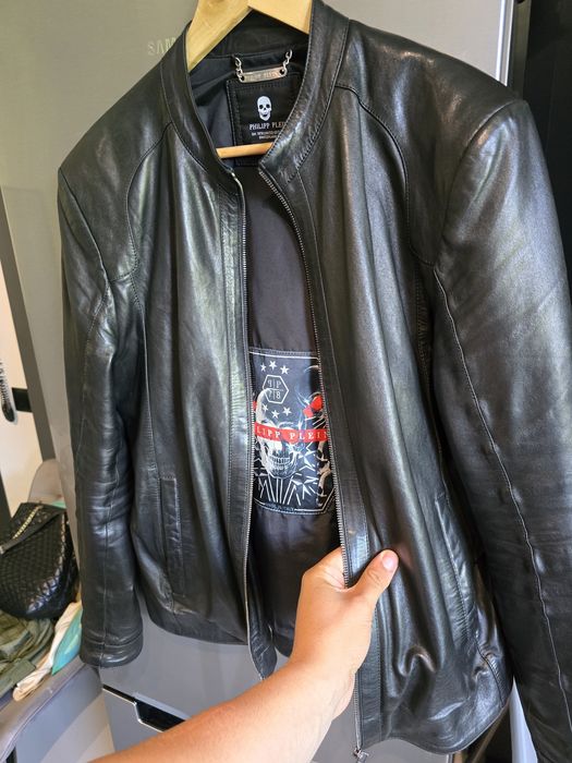 Geaca din piele Philipp Plein L