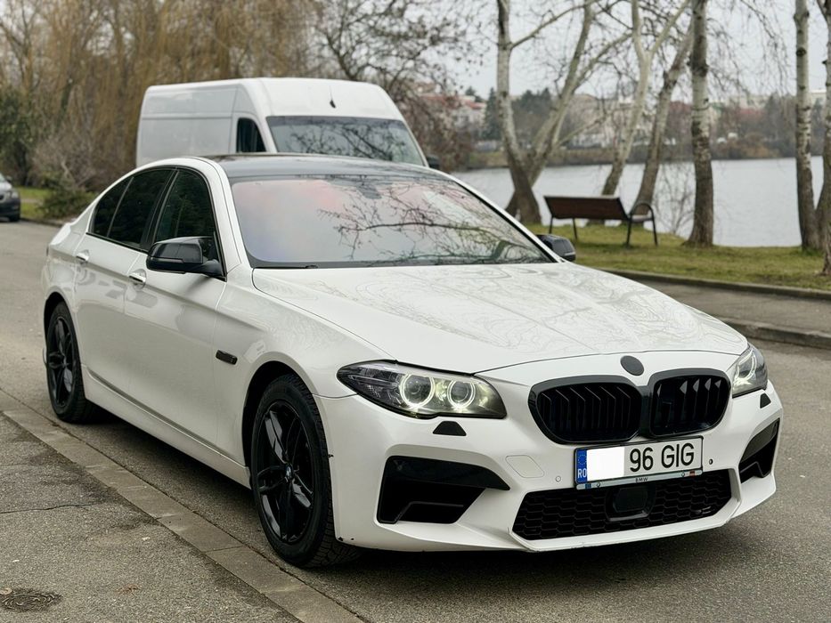 Bmw 5.20d FaceLift M Packet alb Perlat  stare foarte buna