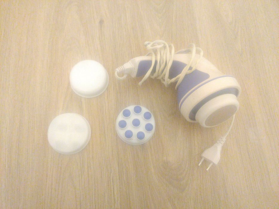 Aparat masaj electric Relax & Tone (model clasic albastru) – 3 capete