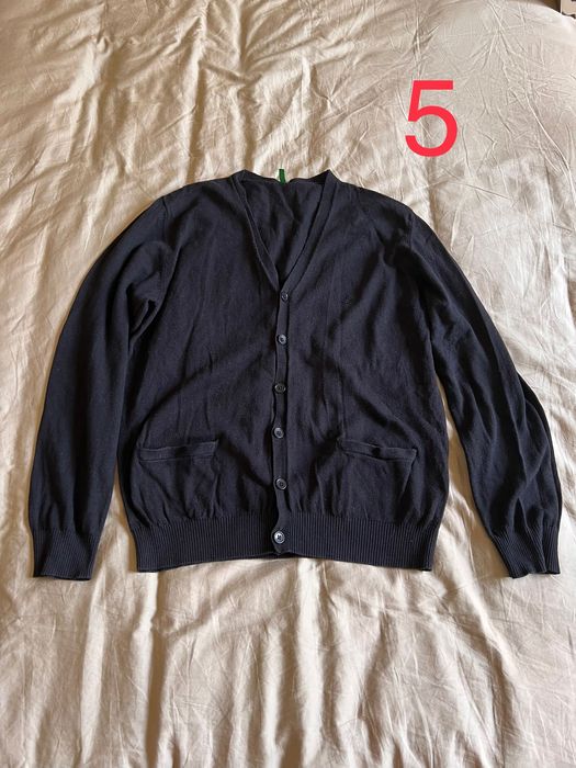 Benetton шерстяной свитер кардиган белый красный черный серый Бенетон