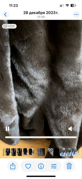 Норковая шуба с соболем