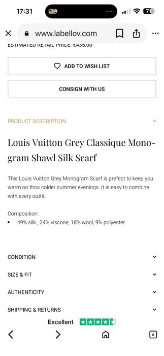 Оригинални шалове Louis Vuitton и Furla