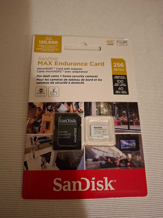 Card Sandisk Max Endurance 256 gb