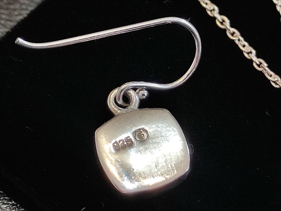 Сребърен Комплект / Опал / Обеци / Висулка / Бижута