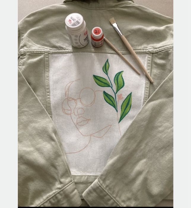 Дънкови якета, рисувани ръчно