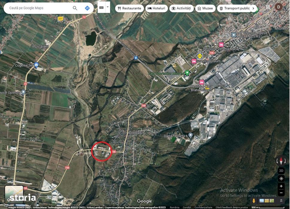 Teren Mioveni, la asfalt, 4311 mp, pretabil investitie