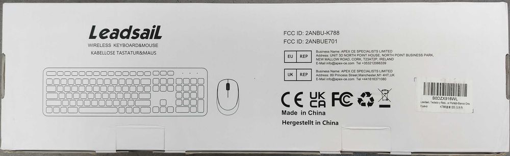 Leadsail Model KL786 Wireless Keyboard + Mouse [#10940#]