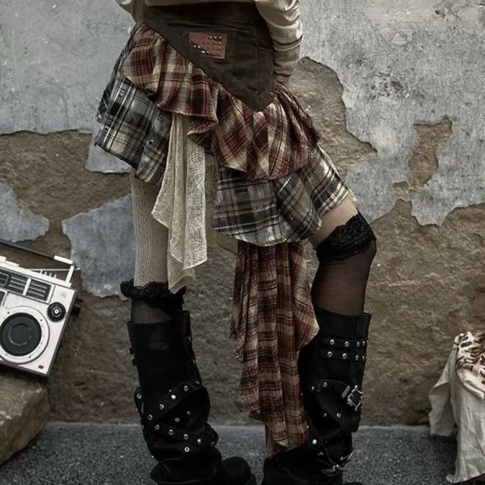 Юбка клетчатая