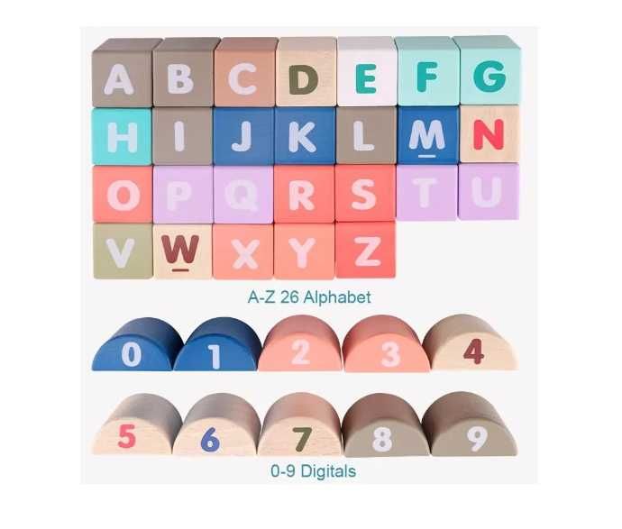 Лего Деревянный конструктор - 115 деталей Magic Color City Есть дост