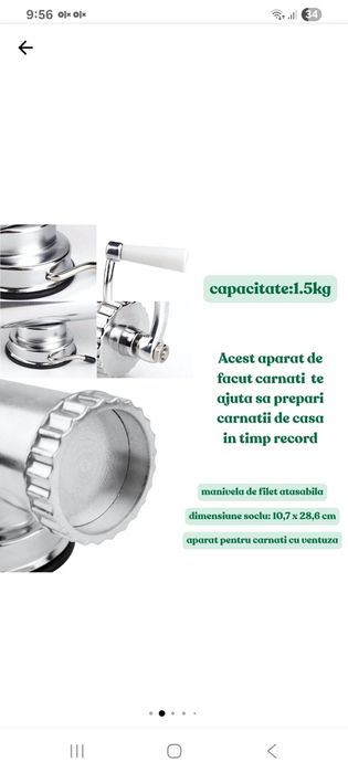 Aparat umplut cirnati