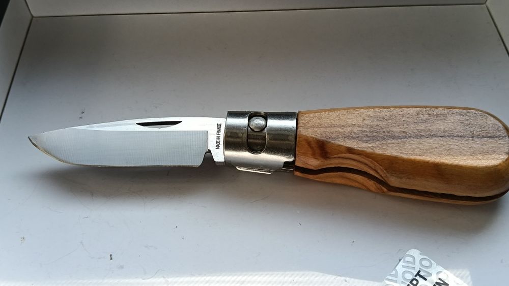 Set Briceag Francez Made in France (Olivier Inox)+Teaca Piele Naturala.Nou!
