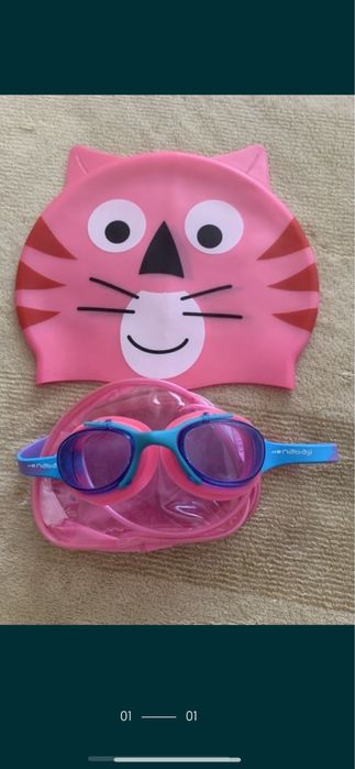 Пазлы новые,  пять картинокОчки ,шапочка для плавания