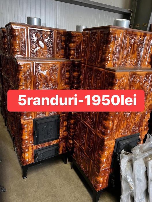 Sobe teracota premontate cu plita si cuptor / cahle tercacota / samota