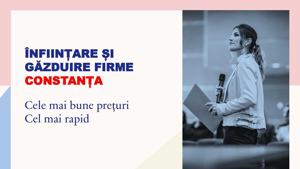 Infiintari firme SRL PFA cesiuni gazduire judetul constanta
