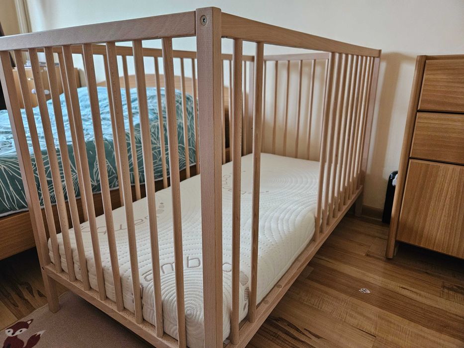 Детско креватче 60/120 с матрак двулицев