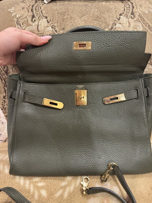 Сумка телячья бу