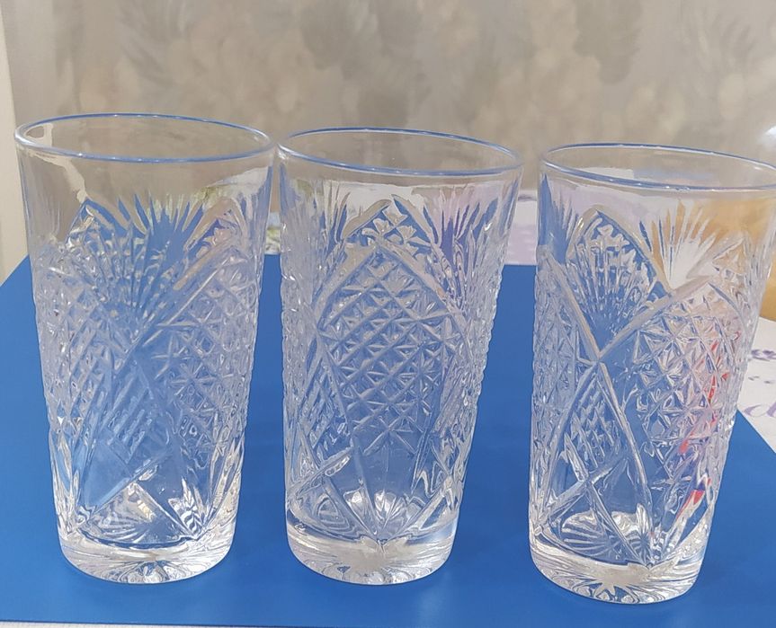 Стаканы хрустальные