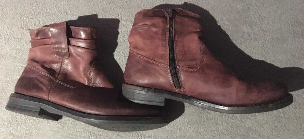 Pantofi din piele rosie 5th Avenue, YKK, pentru femei/dame, marimea 38