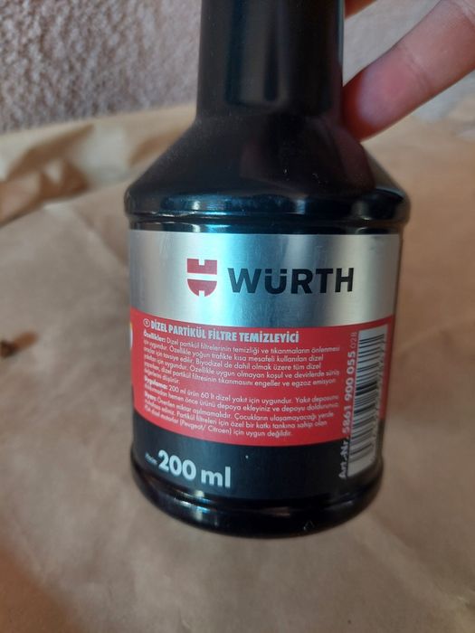 Добавка за гориво Wurth за почистване на DPF