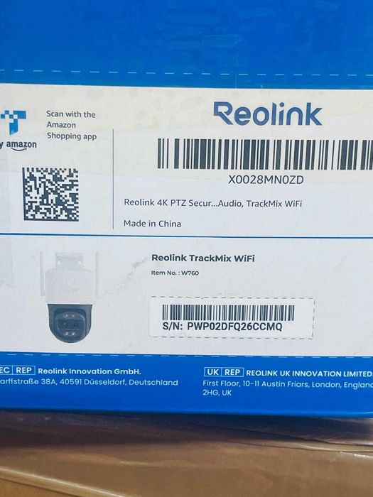 Cameră de supraveghere exterioară Reolink 4K 8MP cu Wi-Fi 6 și funcție PTZ, cu urmărire automată
