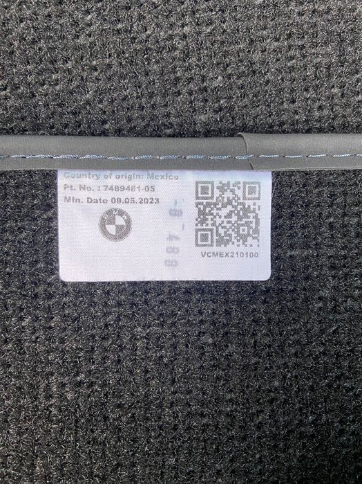 Oригинальные коврики на BMW X7