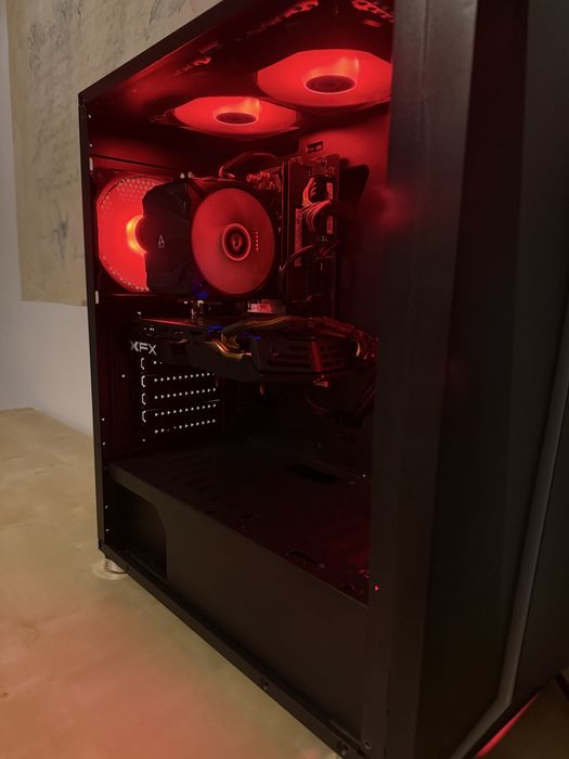 PC Gaming i3 10100F + RX 580 xfx 4GB – ssd NVMe – Cooler Nou