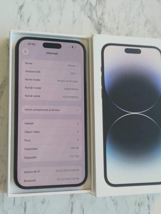 Vand/Schimb iPhone 14 Pro Max 128gb Black